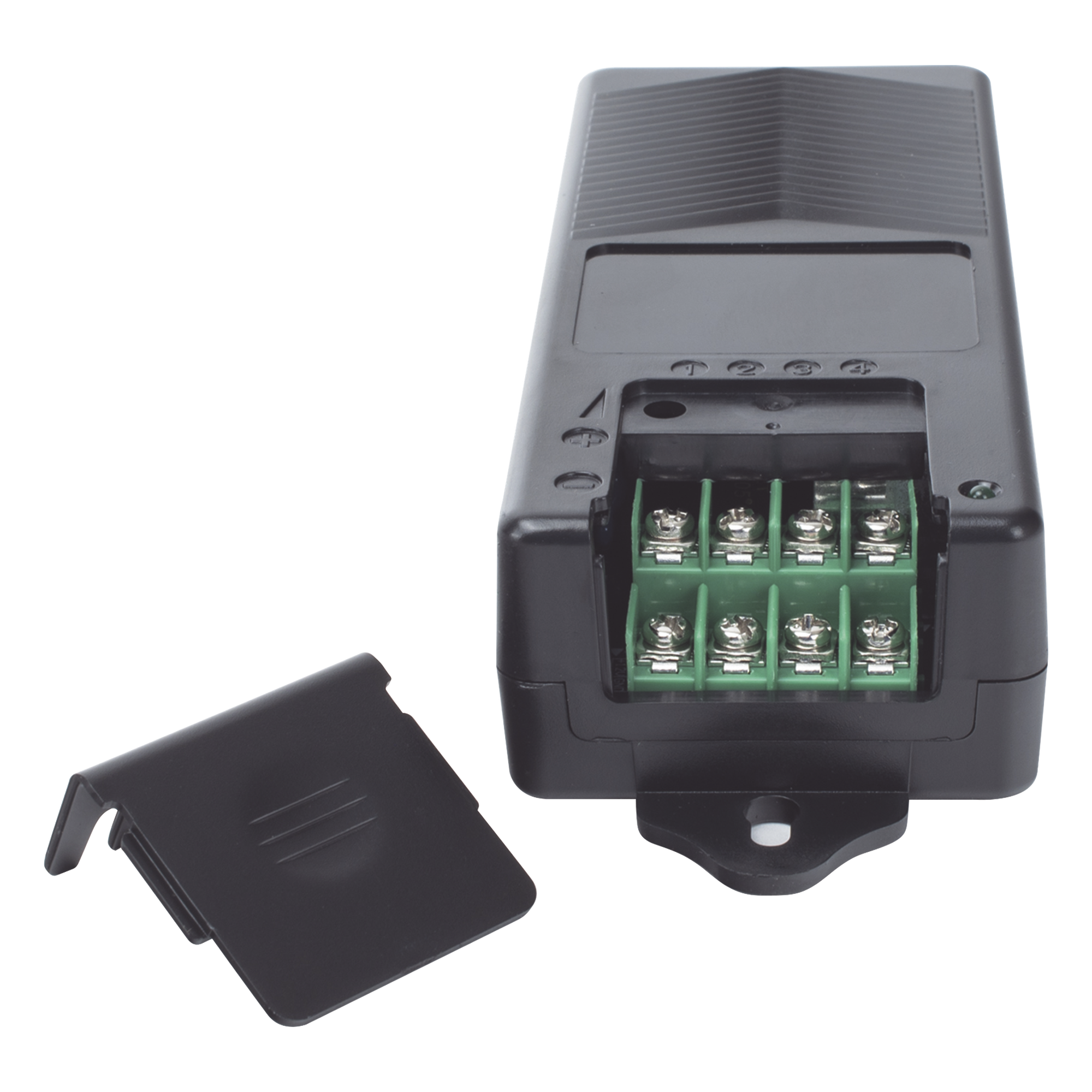 Fuente de Poder de 4 Salidas de 11 - 15 Vcc / 5 Amper / Voltaje de Entrada 110- 240 Vac / Fusible Termico PTC Integrado para Protección / Salida de Voltaje Inteligente hasta 3 Amper por Salida