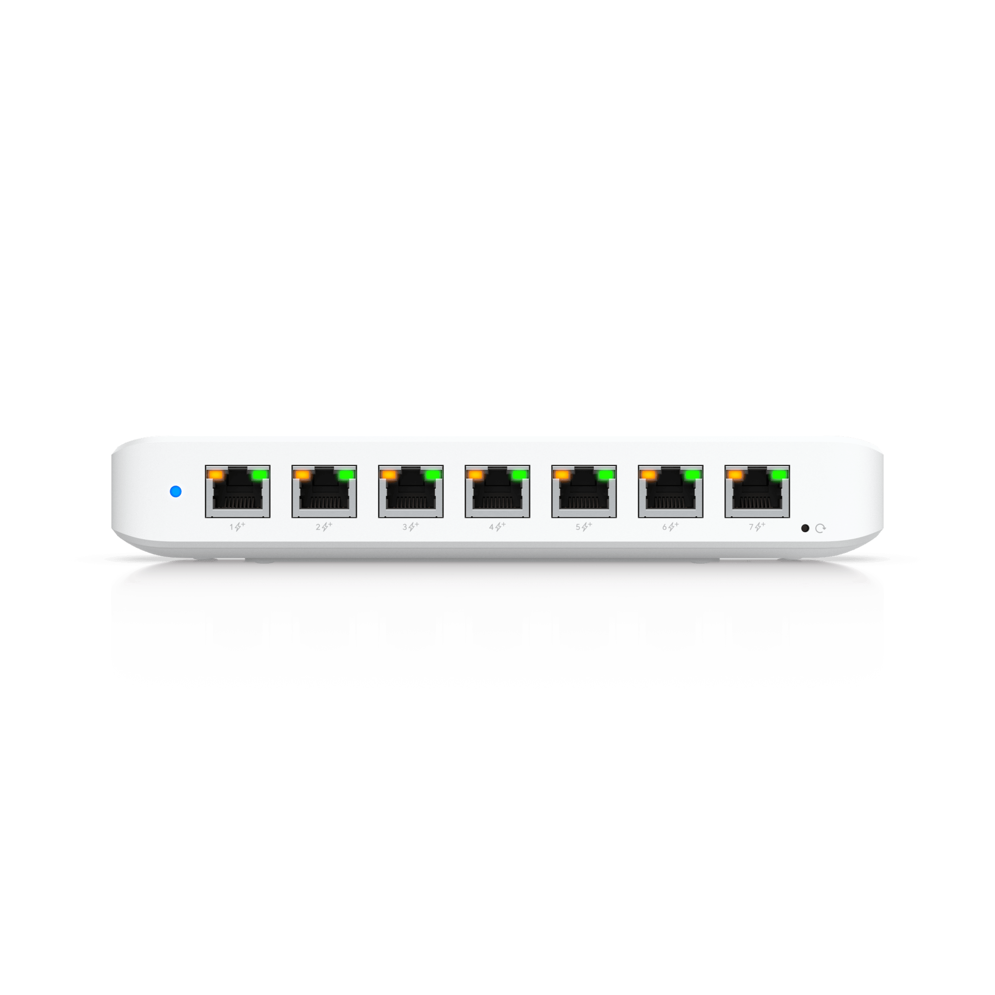 USW Ultra 210W Switch de 8 Puertos GbE (7 Puertos PoE+ y 1 Puerto Entrada PoE++) con Opciones de Montaje Versátiles