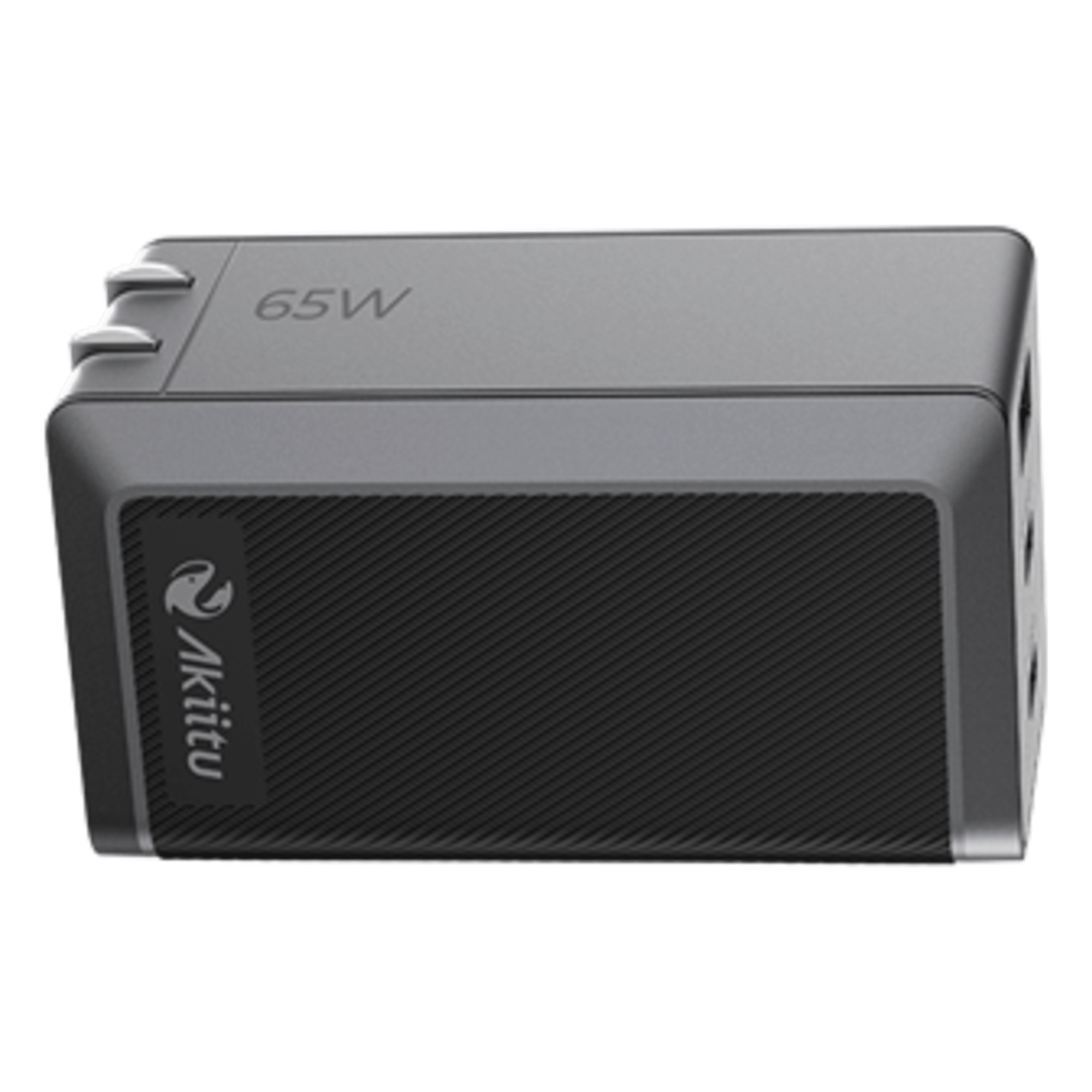 Cargador GaN III 65W / 3 Puertos USB-C y USB-A / PD 3.0 y QC 4.0 / Enchufe Plegable / Protección Integral 6 Capas / Powered by EZVIZ · SKU AK-PAG65PN-65W