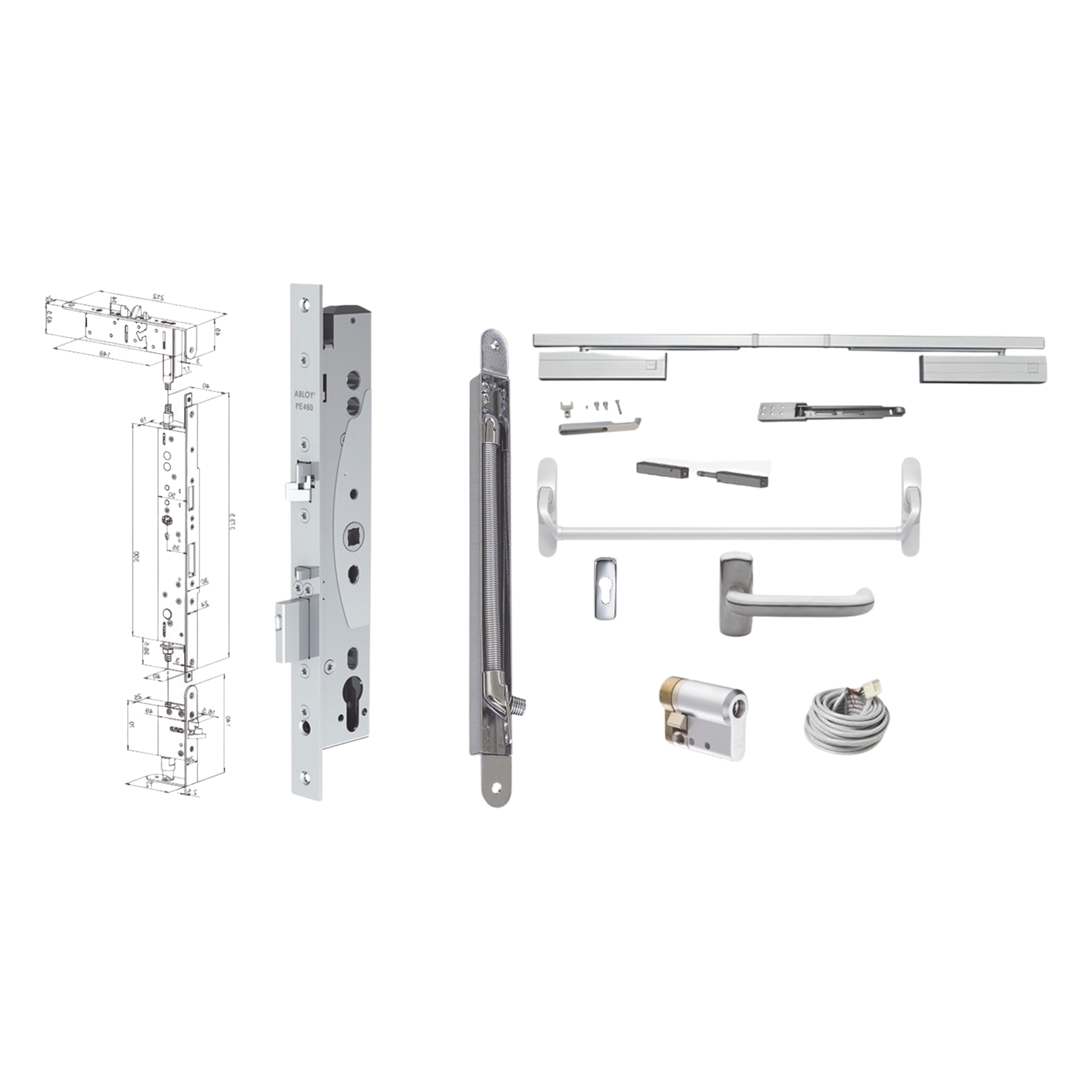 KIT DE CERRADURA PE460 — ABLOY · SKU PE460PE920KITSYS245