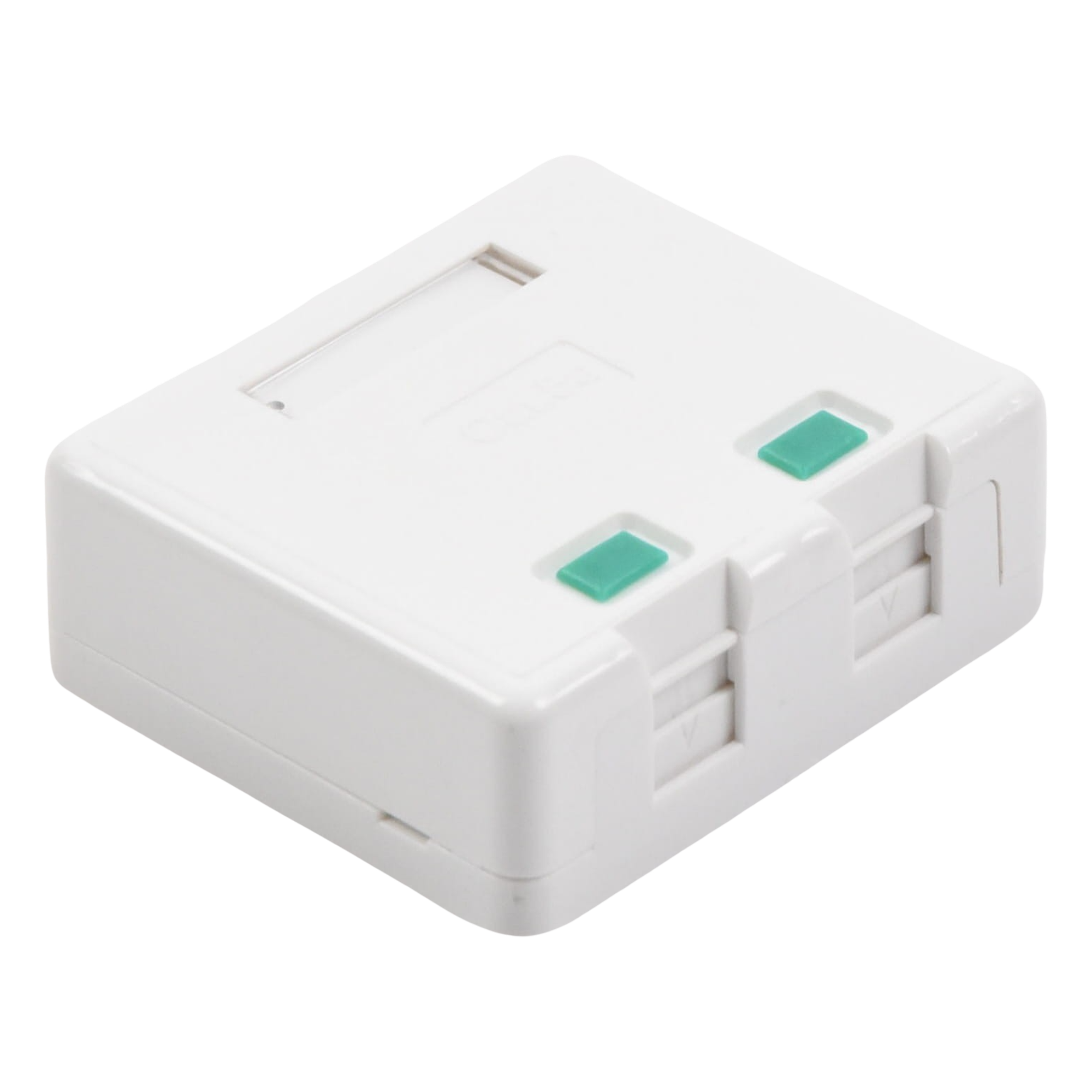 Caja de Pared / 2 Puertos Keystone / UL 94V-0 / Montaje Superficial Vertical / Incluye Kit de Herramientas