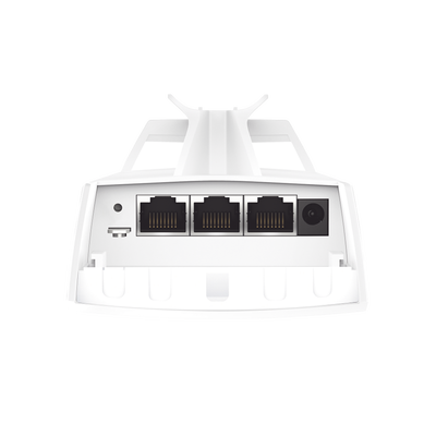 Punto de Acceso Exterior Bridge 5 GHz / 867 Mbps / Alcance 5 km / IP65 / 3 Puertos Gigabit / Gestión Omada SDN / Protección Rayos 6 kV / PoE Pasivo
