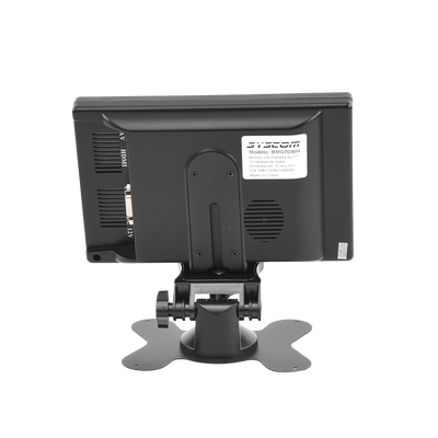  Monitor 7" TFT-LCD ideal para colocar en vehículos o DVR/NVR. Entradas de video HDMI, VGA y RCA (CVBS)