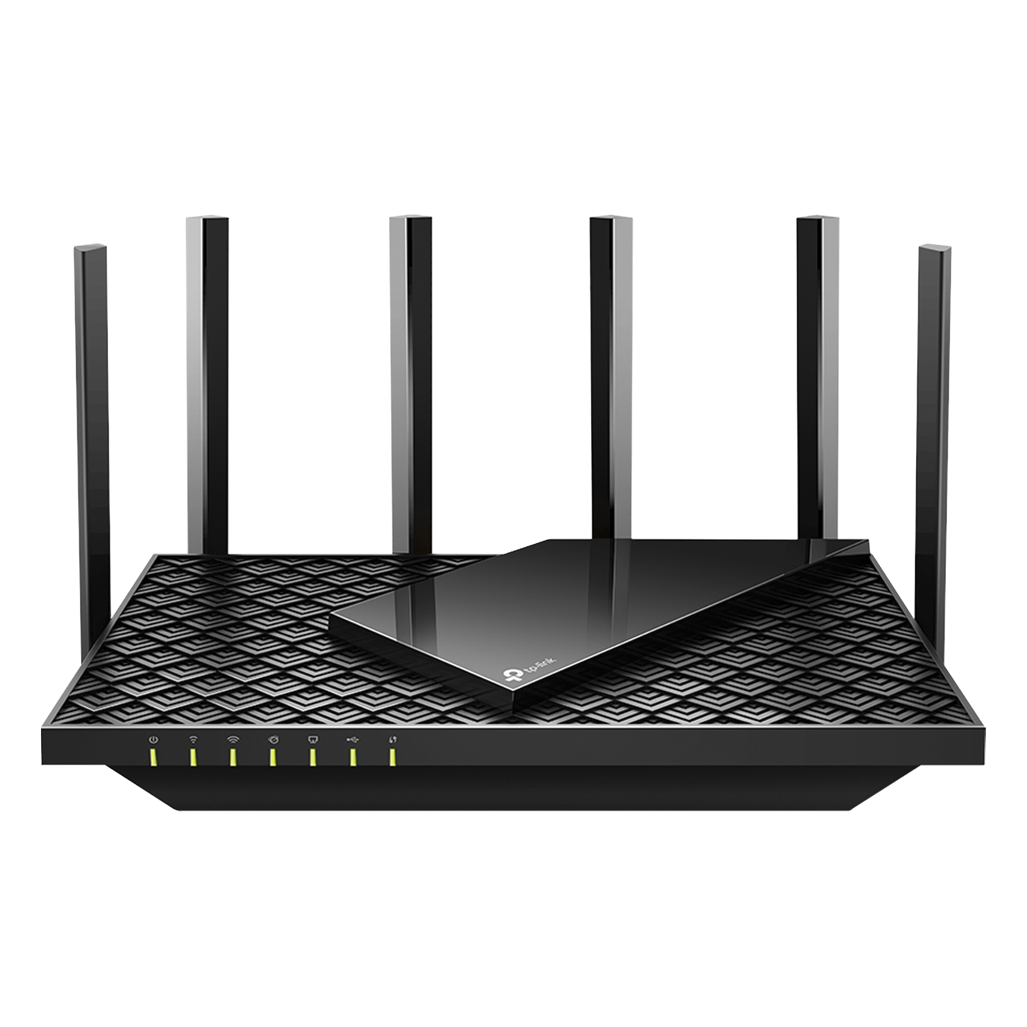 Router WiFi 6 Doble Banda / AX5400 MU-MIMO 4X4 y OFDMA / 1 puerto WAN 10/100/1000 Mbps / 4 puertos LAN 10/100/1000 Mbps / 1 puerto USB 3.0 / 6 potentes antenas / Administración App (Tether) o Página web / Protección HomeShield — TP-LINK · SKU ARCHERAX73
