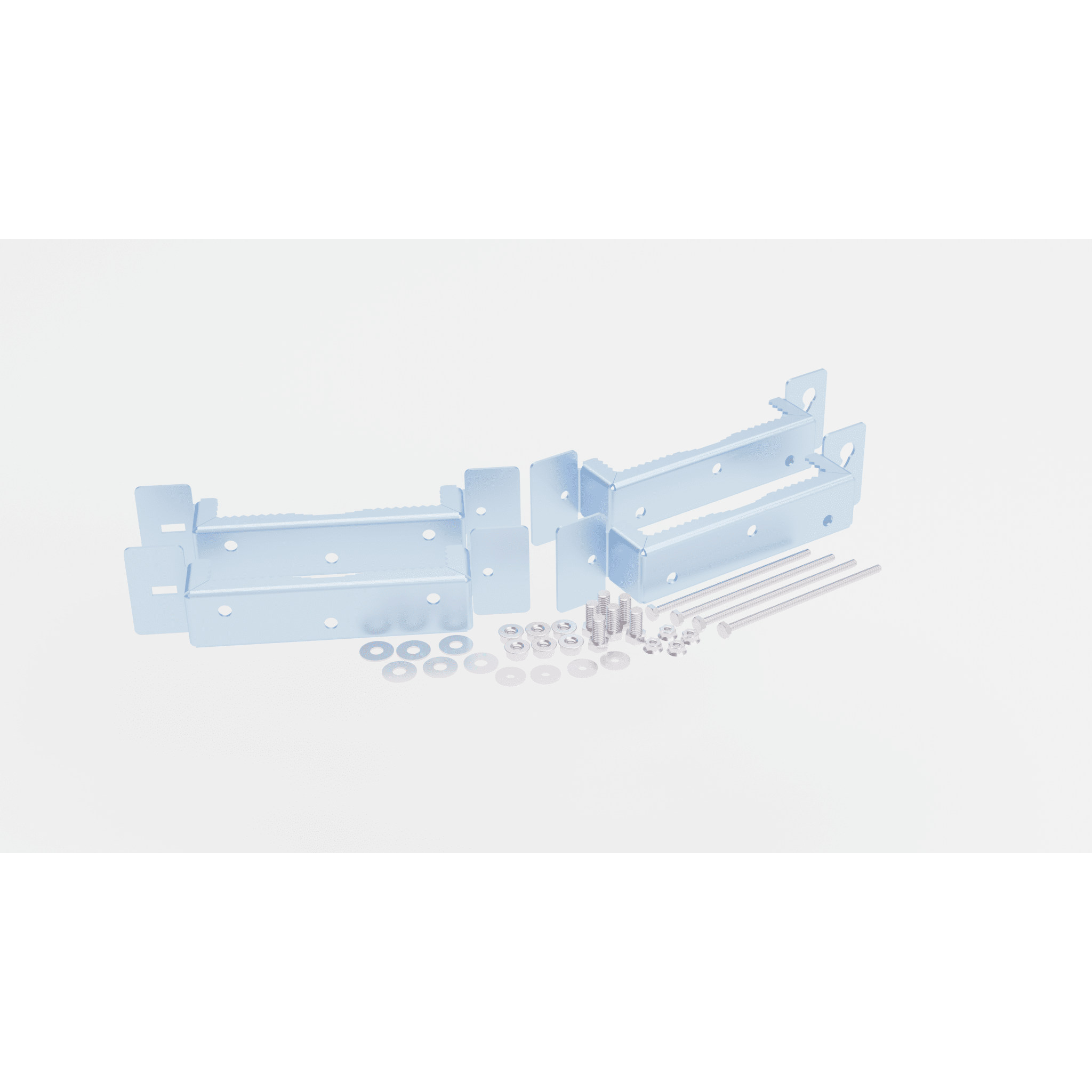 Montaje Galvanizado para Instalar en Poste Gabinetes con Iniciales GBP