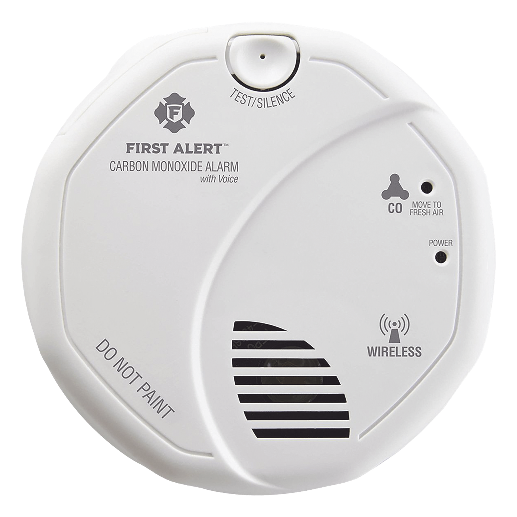 Alarma de monóxido de carbono (CO) interconectada inalámbricamente con voz y ubicación de la alerta — FIRST ALERT · SKU CO511B