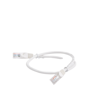 Cable de Parcheo UTP Cat5e - 0.5 Metros (1.64 Pies) - Blanco
