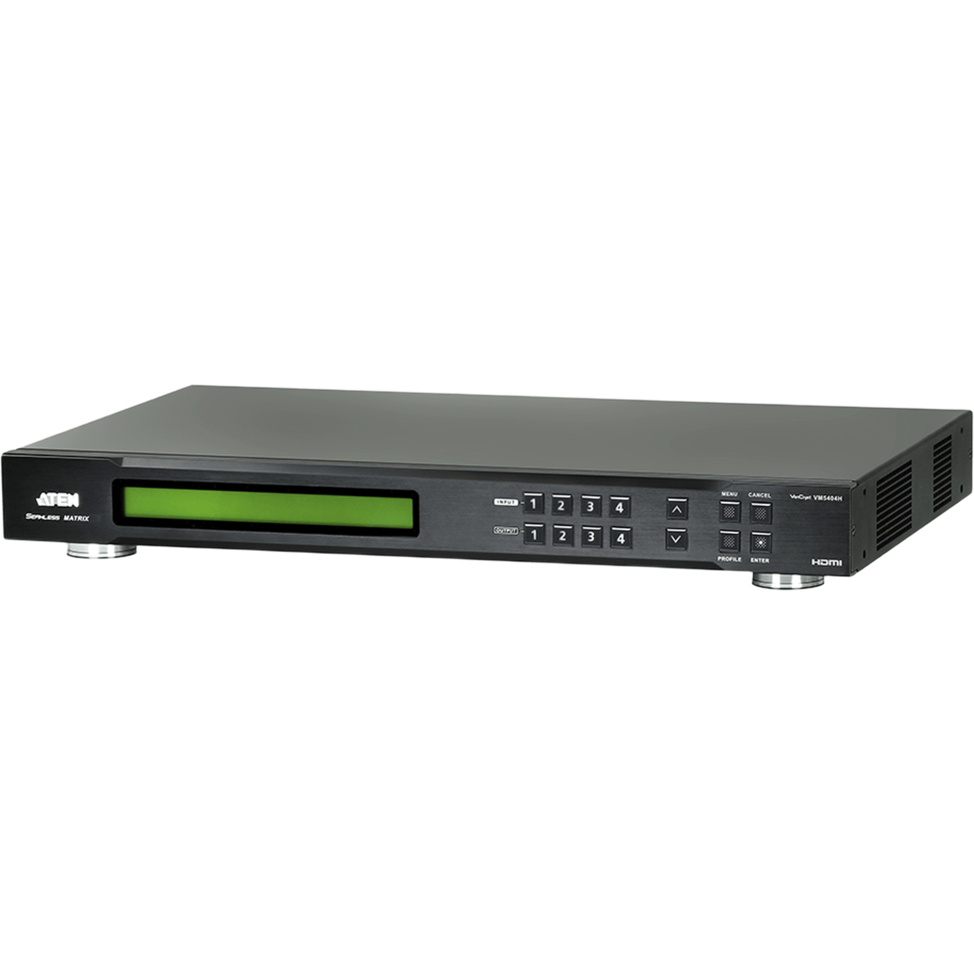 SWITCH DE MATRIZ HDMI | 4X4 | CON ESCALADOR | COMPATIBLE CON VIDEOWALL | Seamless Switch™ | IR | RS-232 | ETHERNET