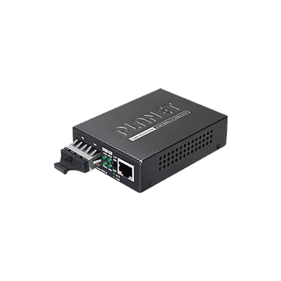 Convertidor de Medios 1000 Mbps UTP/Fibra Óptica Mono-Modo Hasta 20 Km, Conector SC