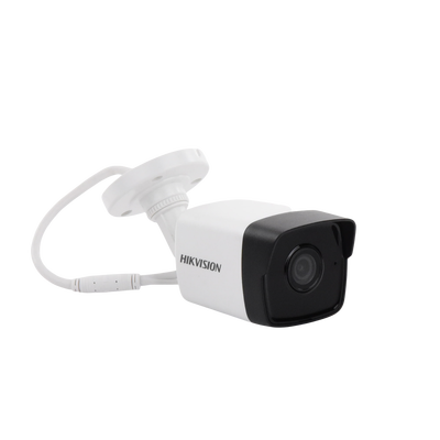 Bala IP 2 Megapixel / Lente 2.8 mm / Micrófono Integrado / 30 mts IR EXIR / Exterior IP66 / H.265 / PoE / ONVIF / MicroSD