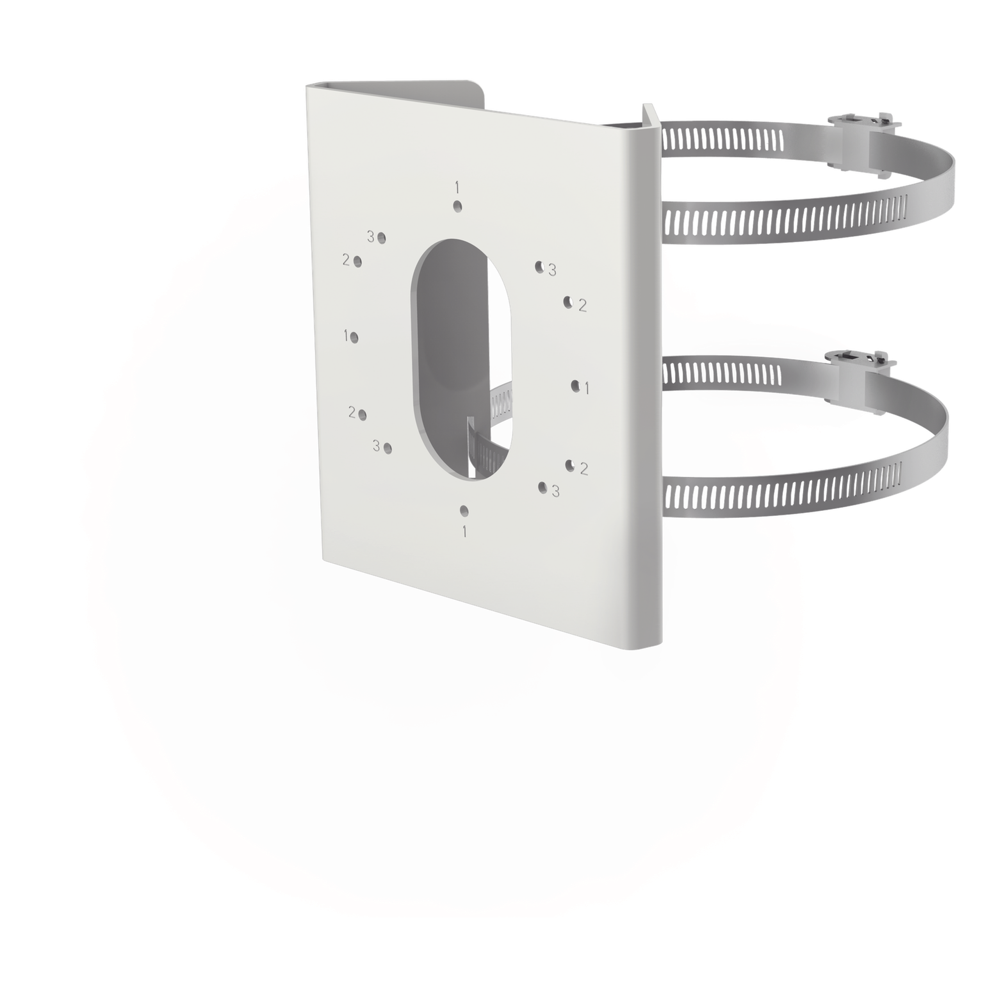 Montaje de Poste para Cámaras DS-2CD26 / DS-2CD3656G2T-IZS(C) / Acero Inoxidable — HIKVISION · SKU DS-1275ZJ-S-SUS