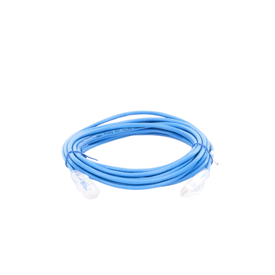 Cable de Parcheo Slim UTP Cat6A - 3 Metros (9.84 Pies) Azul, Diámetro Reducido (28 AWG)