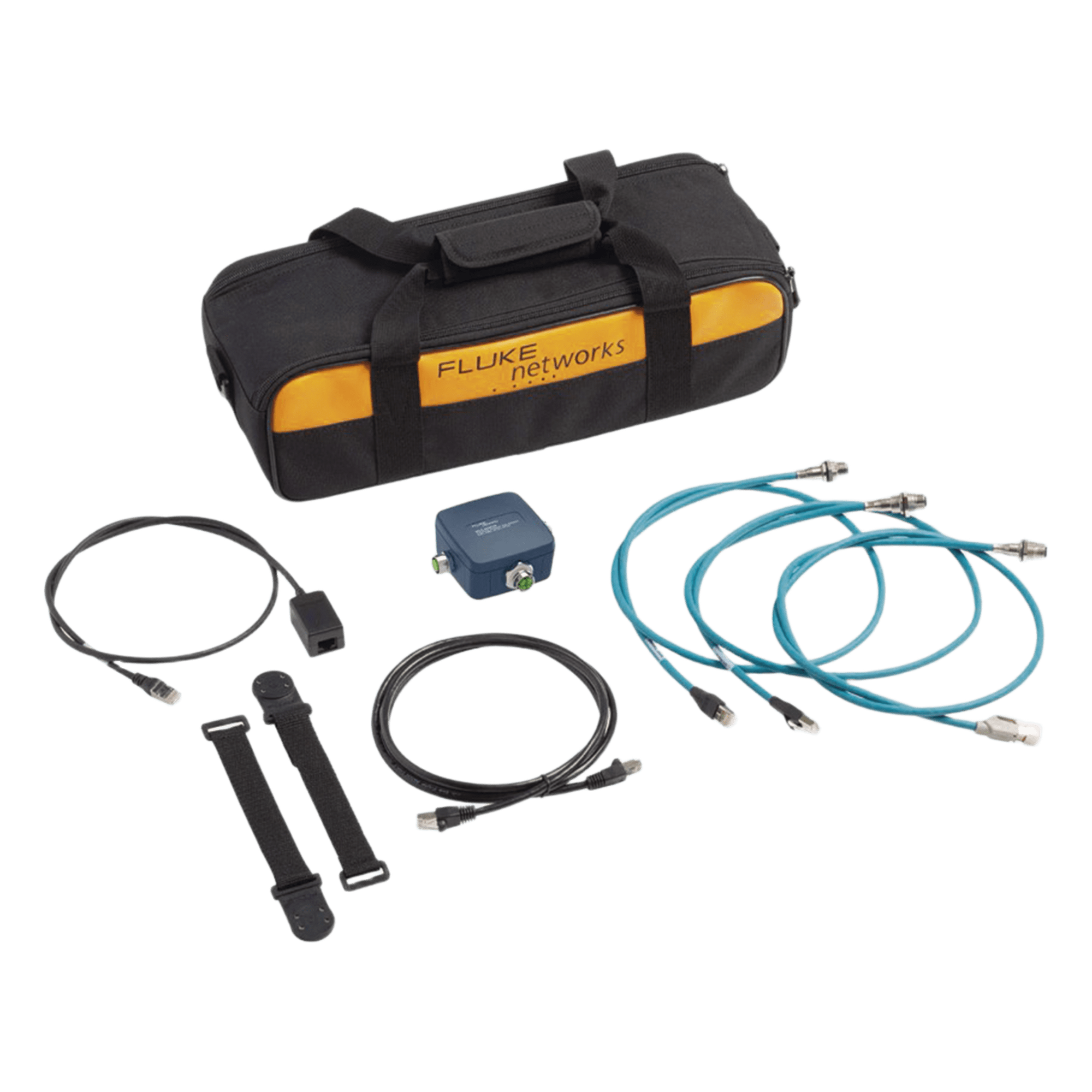 Kit de Adaptadores de Conexión Industrial, Compatible con LinkIQ, MicroScanner2 y MicroScanner PoE — FLUKE NETWORKS · SKU MS-IE-ADAPTERSET