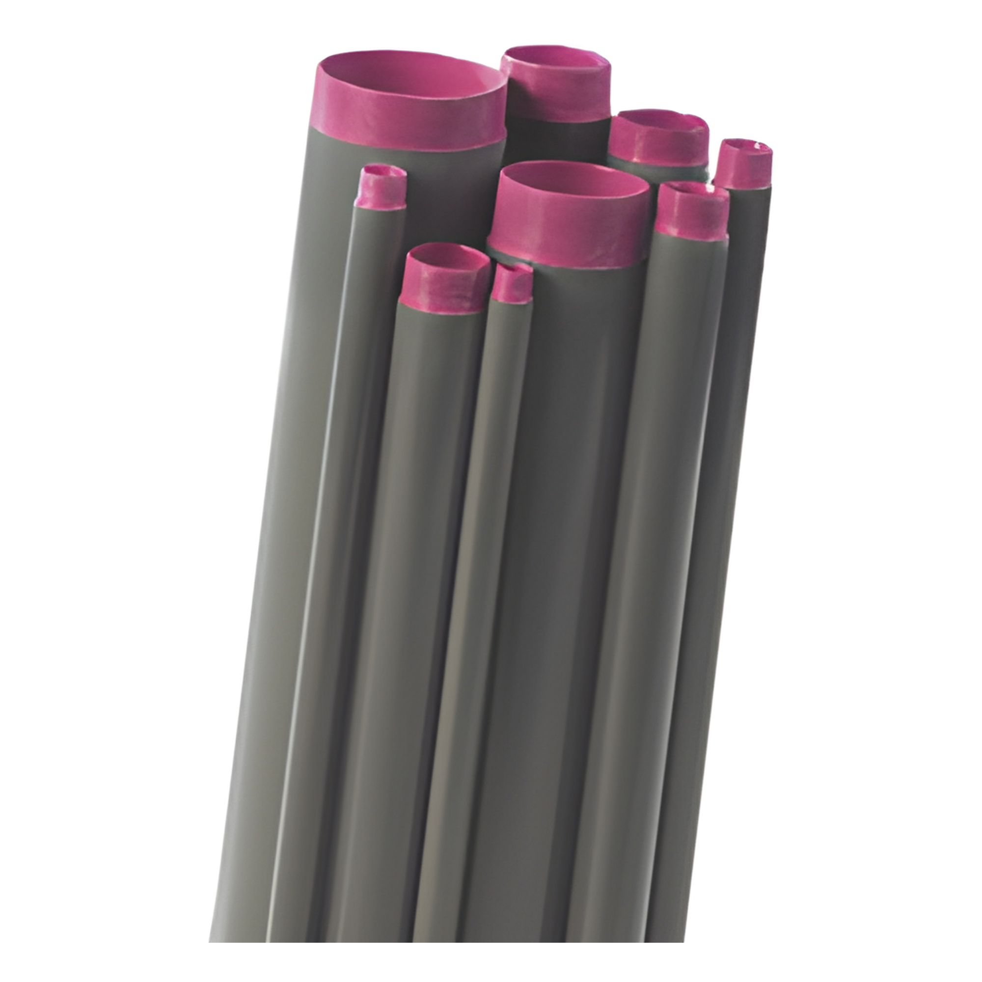 Tubo Conduit rígido de aluminio de 2” (50.8 mm) con recubrimiento de PVC de 3.05 m con cople. — RAWELT · SKU TAL-50-PC