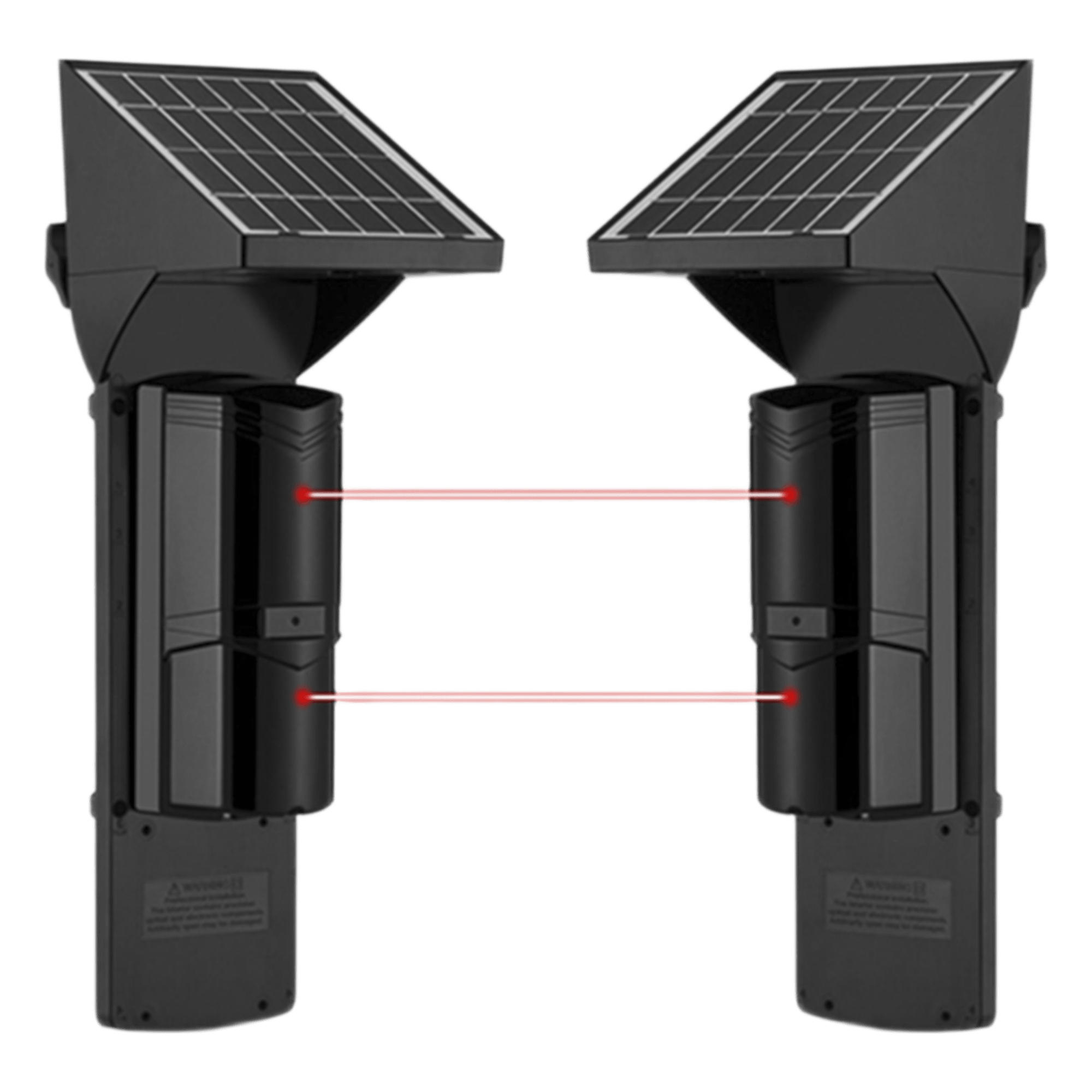 Detector Fotoelectrico Solar SFIRE SFA60 / 2 Rayos Infrarrojos / 60 m Exterior / 120 m Interior / Panel Solar Integrado / Bateria 4,000 mAh / 4 Frecuencias / IP65 · SKU SFA60