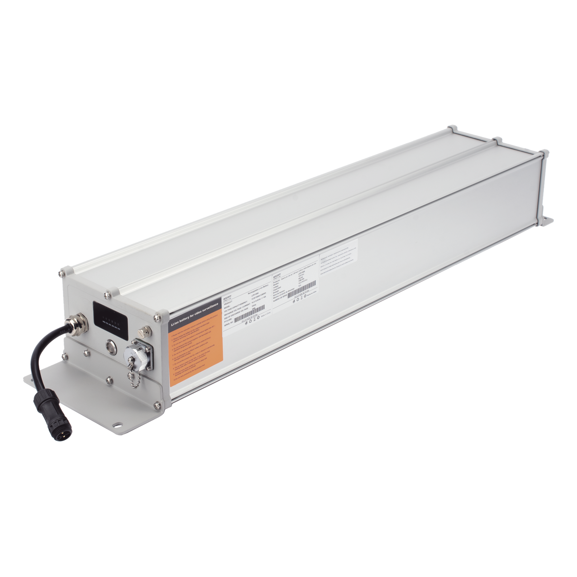 Batería de Ion-Litio para Videovigilancia 1280 Wh, 100Ah, Controlador Incluido, Conexión Directa a Panel Solar y Salida de 12 Vcc o 24 Vcc — EPCOM POWER LINE BY RITAR · SKU LIPV100A