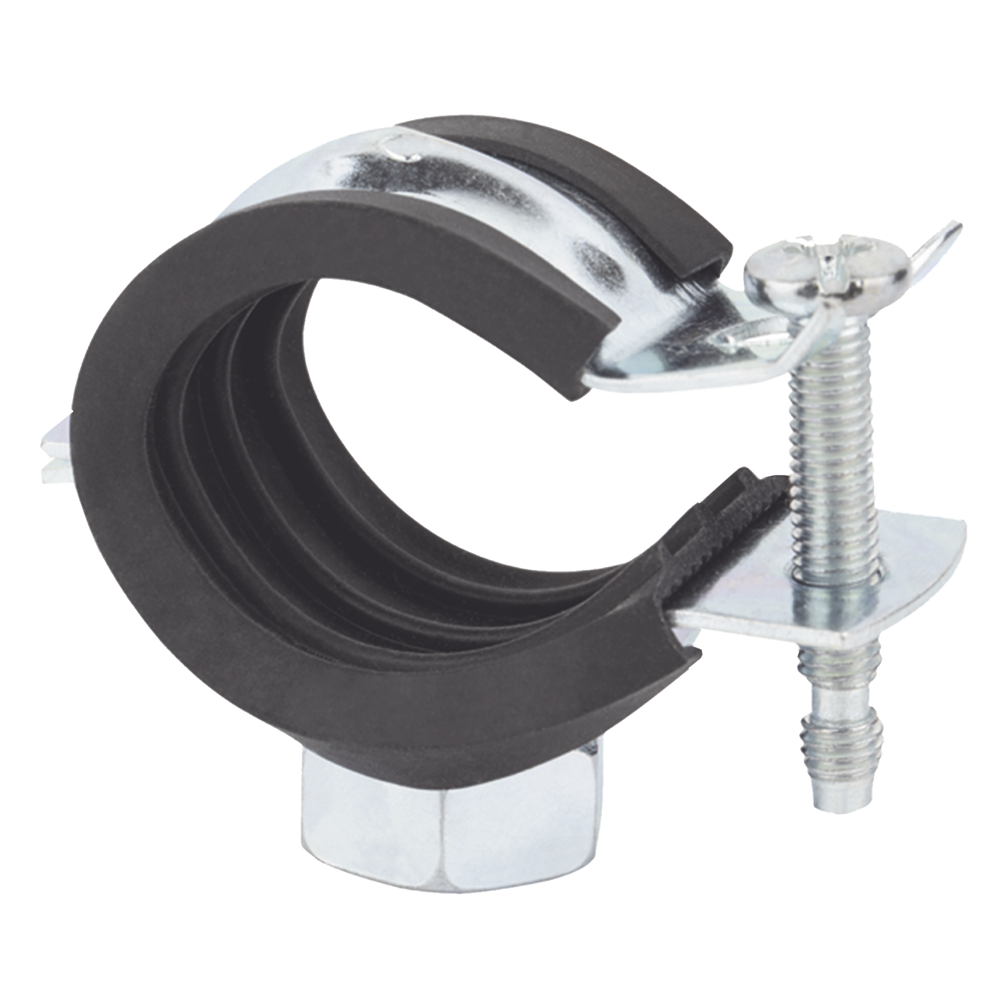 Abrazadera isofónica instalación rápida 1 1/4" (42 mm). — INDEX · SKU AB-IRP-040