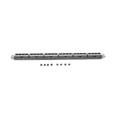 Panel de Parcheo Modular Keystone (Sin Conectores), de 24 Puertos, Espacio Para Identificación con Etiqueta Adhesiva, 1UR
