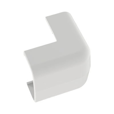 Conducto Portacables Superficial tipo Empalme Esquina Exterior Baja Tensión LD5, color Blanco de PVC Rígido de Cierre Rápido. — PANDUIT · SKU OCF5WH-E