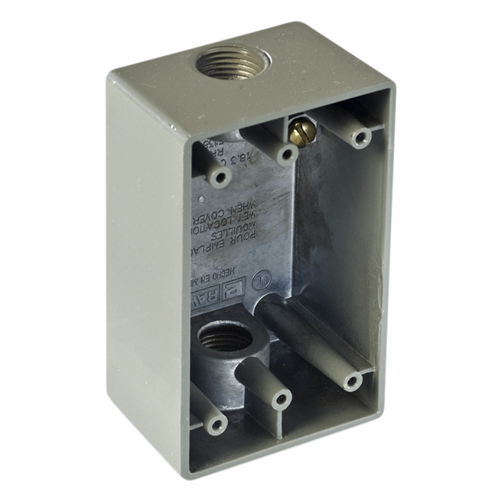 Caja Condulet FS de 3/4" (19.05 mm) con dos bocas a prueba de intemperie. — RAWELT · SKU RR-0471