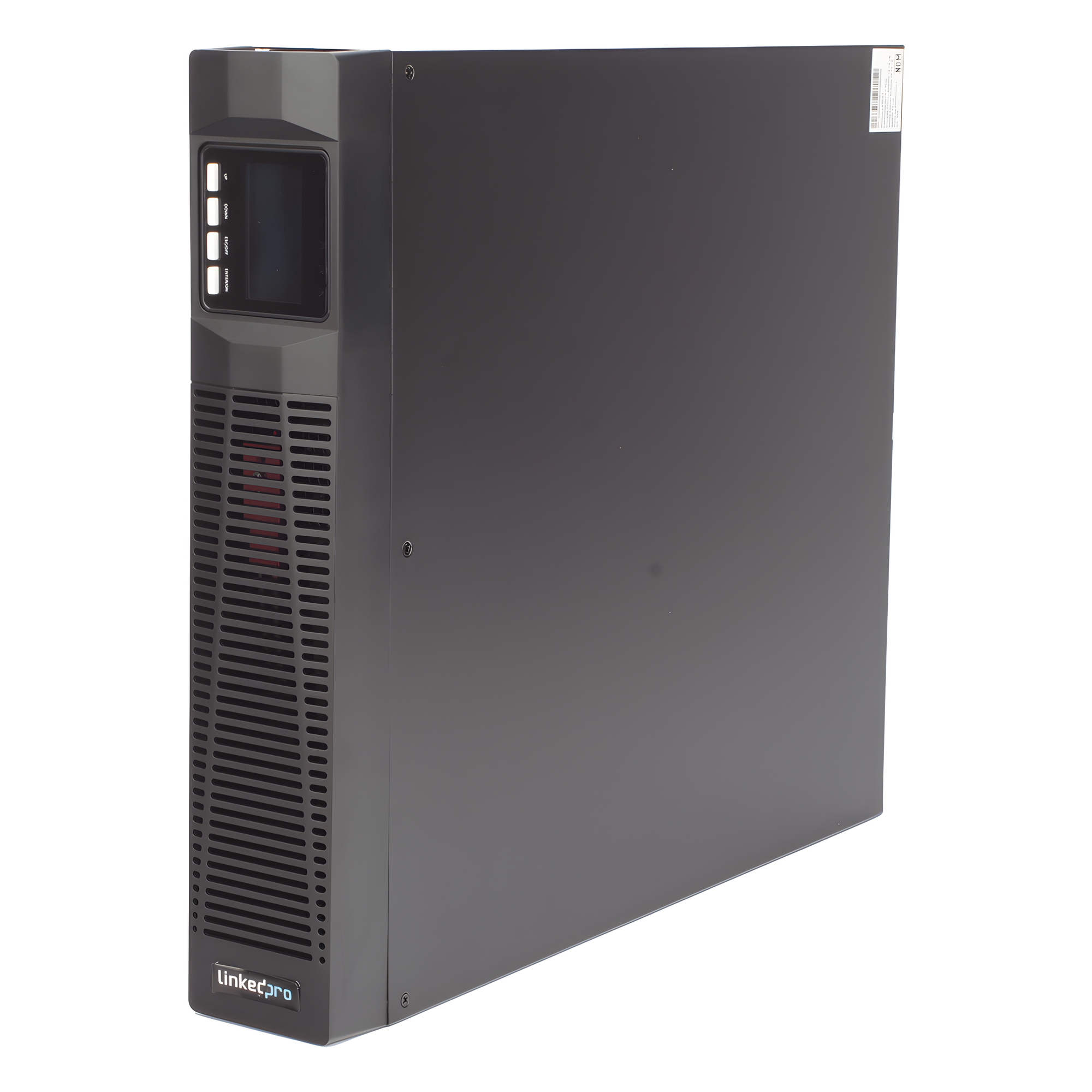 UPS de 2000VA/1800W / Topología On-Line Doble Conversión / Entrada y Salida de 120 Vca / Clavija de Entrada NEMA 5-20P / Pantalla LCD Configurable / Formato Rack/Torre