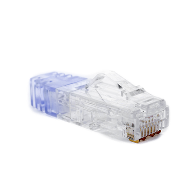 Plug RJ45 Cat6 de 5 Piezas, Para Cable UTP de Calibre 23-24 AWG, Chapado en Oro de 50 Micras, Paquete de 100 Piezas