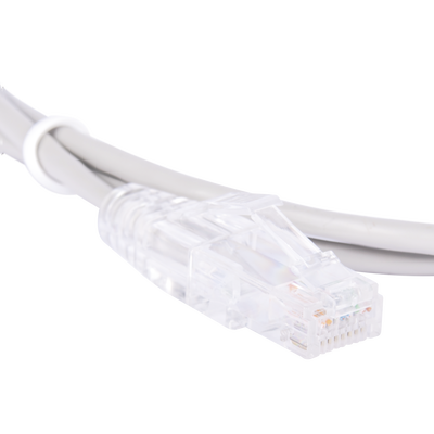 Cable de Parcheo Slim UTP Cat6 - 1.5 Metros (4.92 Pies) Gris Diámetro Reducido (28 AWG)