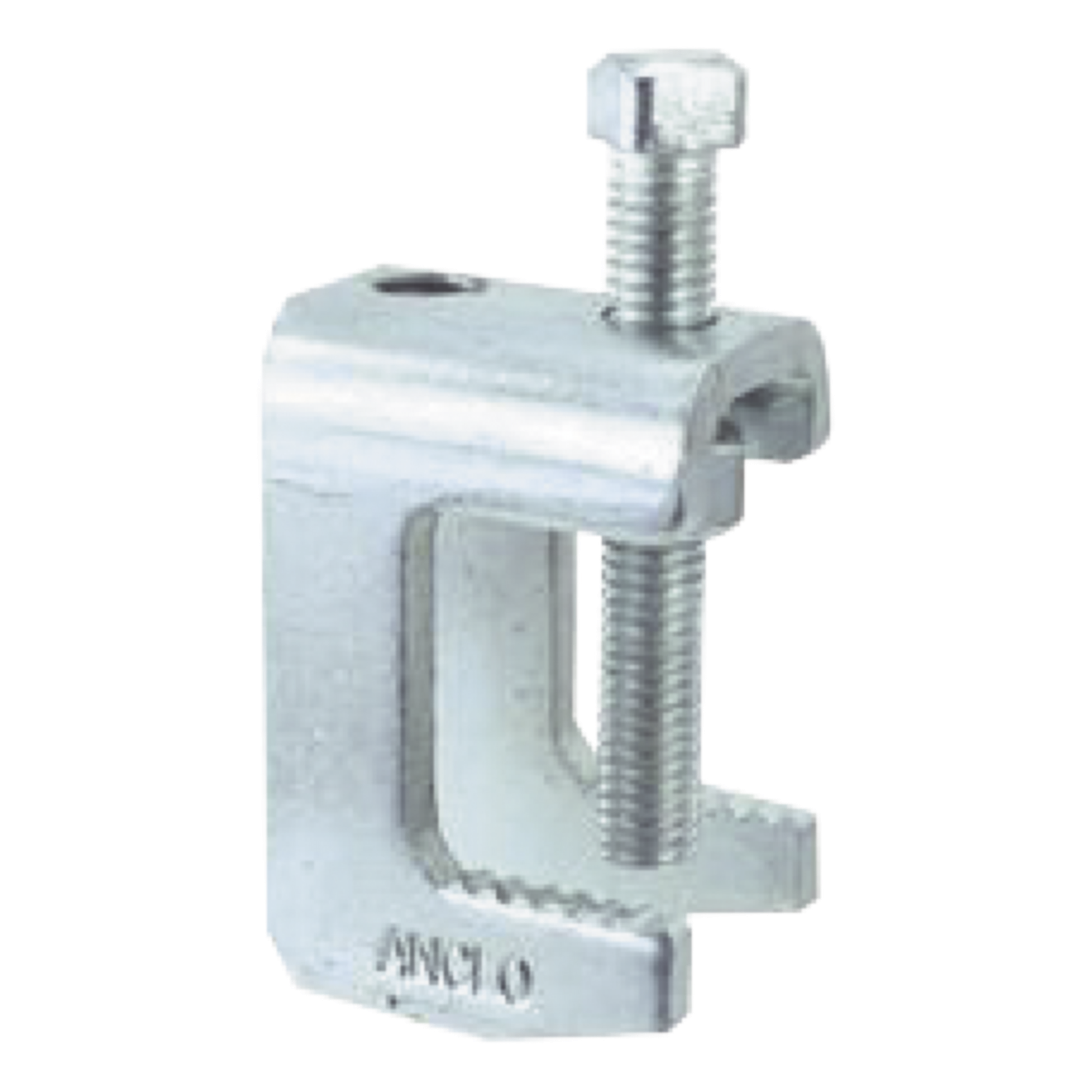 Mordaza Acero Fija barras de 3/4", para varilla roscada de 1/4". — ANCLO · SKU ANC-MA34-14