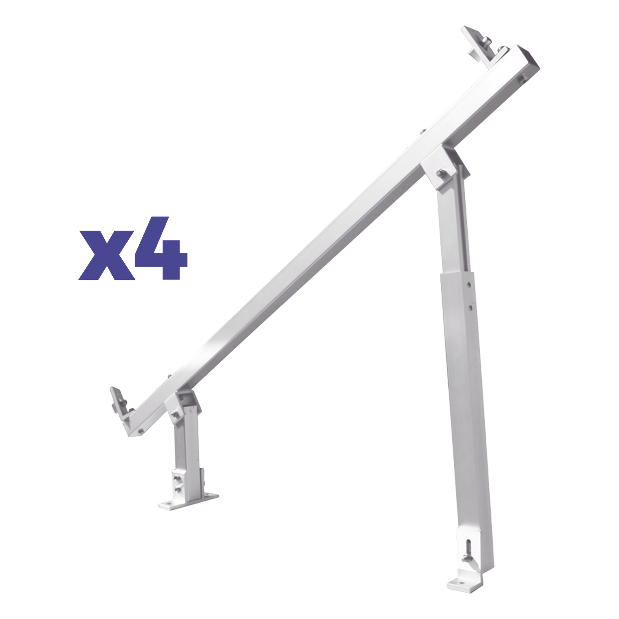 Caja de accesorios de aluminio  anodizado para montaje VEKTOR8RPRO , arreglo 1X4 para techo — EPCOM POWERLINE · SKU EPLAMO011X4PRO