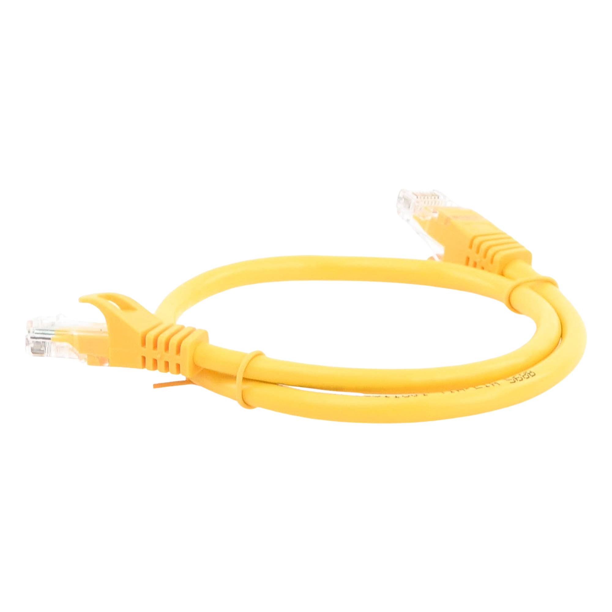 Cable de Parcheo UTP Cat6 / 0.5m (1.64 ft) / 10 Gbps / Amarillo