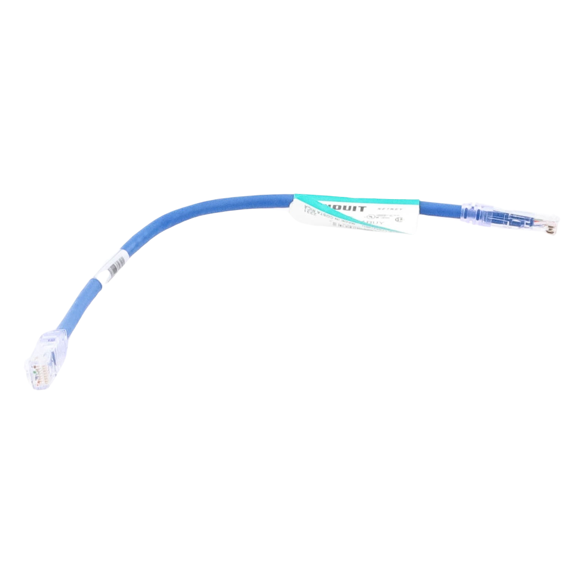 Cable de Parcheo UTP Categoría 6, con Plug Modular en Cada Extremo - 0.3 Metros (1 Pie) - Azul