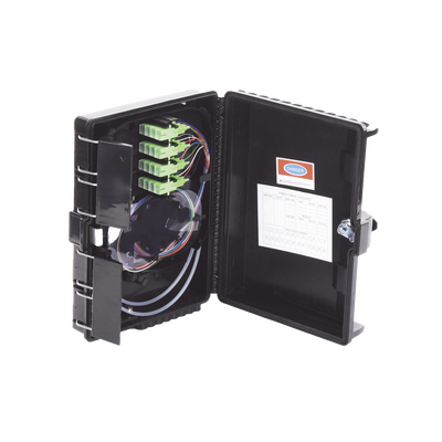 Cierre de Empalme para 24 Fusiones de Fibra Óptica, Interior/Exterior, con 16 Acopladores SC/APC y Splitter 1x16 SC/APC Incluido, IP65