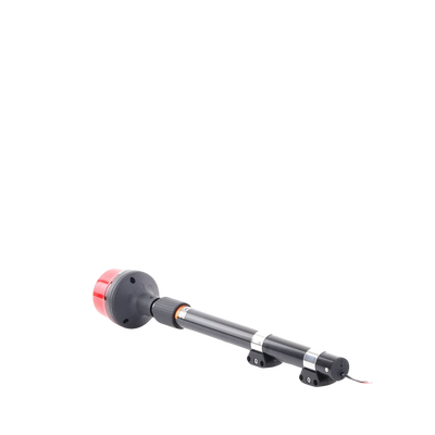 Luz Telescopica para Motocicletas de 8 LED, Rojo, Lente Rojo, SAE