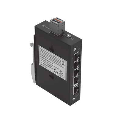 Switch Industrial ECO-Switch / 5 Puertos Gigabit 1000Base-T / Montaje Carril DIN / IP30 / -40°C a +70°C / Alimentación 12-48 VDC — WAGO · SKU 8521111/000-001