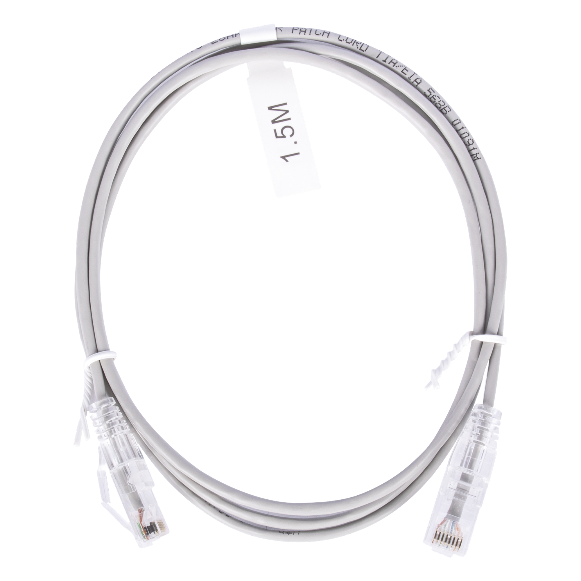 Cable de Parcheo Slim UTP Cat6 - 1.5 Metros (4.92 Pies) Gris Diámetro Reducido (28 AWG) — LINKEDPRO BY EPCOM · SKU LP-UT6-150-GY28