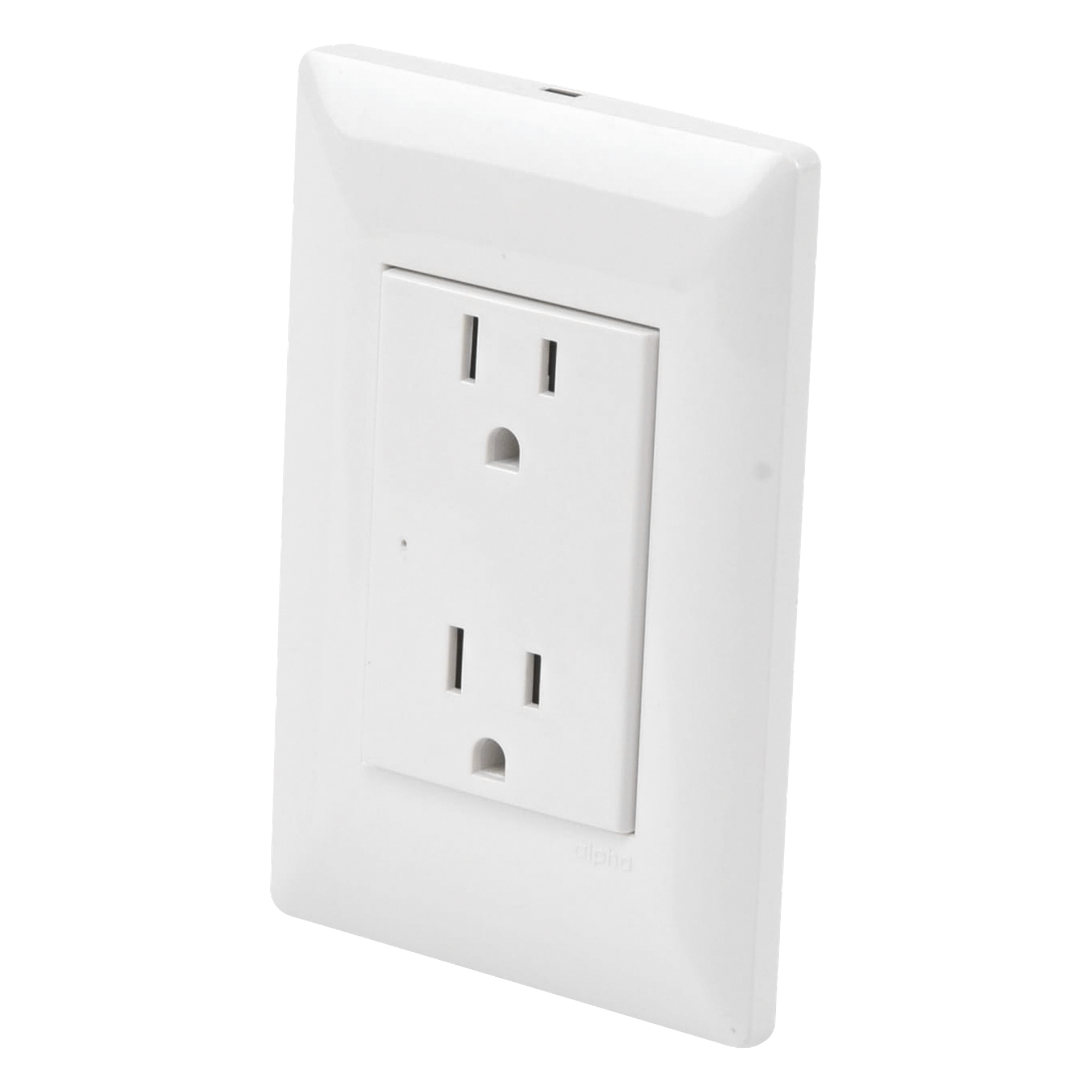 Contacto Inteligente de Pared Doble 120, 15A, con Supresor de Picos Tipo A. — TOTAL GROUND · SKU INTELI-GROUND