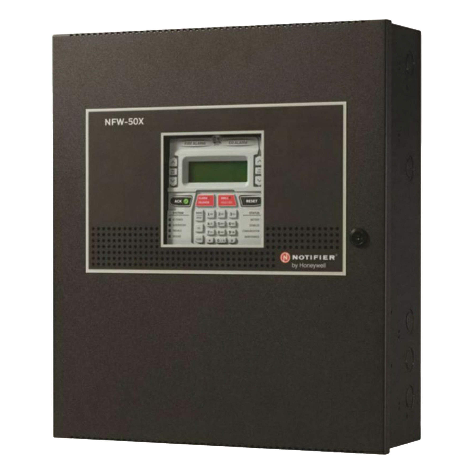 Panel de Control de Alarma Contra Incendio Direccionable / 50 Dispositivos / Comunicador IP y POTS Preinstalado / 2 Circuitos NAC / LCD 80 Caracteres / UL 864 10ª Edición — NOTIFIER · SKU NFW-50X