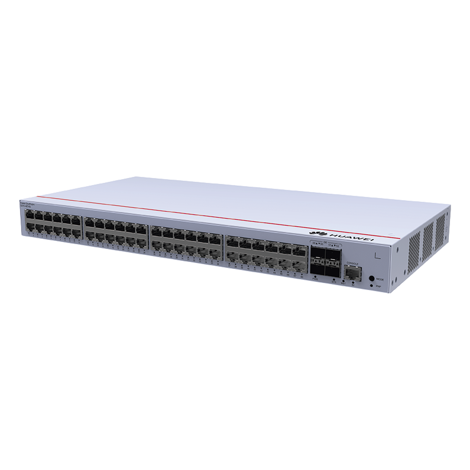 Switch de Distribución/Core Gigabit Administrable  Capa 3 / 48 puertos 10/100/1000 Mbps  / 4 Puertos 1GE SFP Uplink / ERPS / Rutas Estáticas / iStack / Administración Nube Gratis — HUAWEI · SKU S310-48T4S