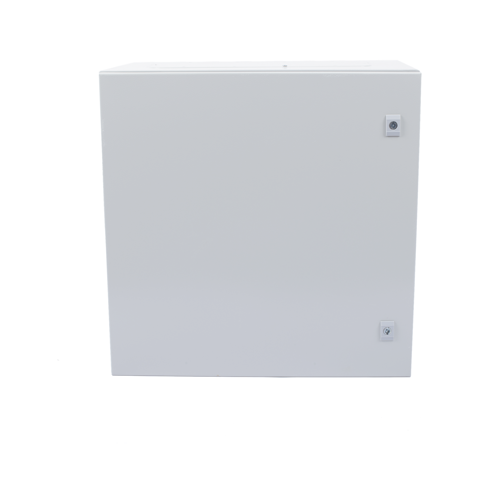 Gabinete de Acero IP66 Uso en Intemperie (600 x 600 x 300 mm) con Placa Trasera Interior Metálica y Compuerta Inferior Atornillable (Incluye Chapa y Llave T). — PRECISION · SKU PST-6060-30A