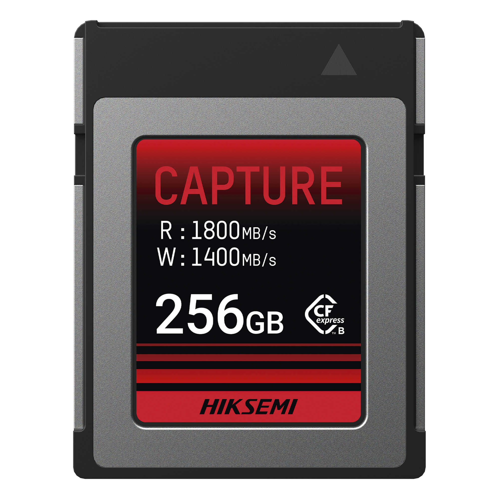 Memoria CFexpress Tipo B / 256 GB / 1800 MB/s Lectura / 1400 MB/s Escritura / Video 8K / PCIe Gen 3×2 — HIKSEMI by HIKVISION · SKU HS-CFE-E300/256G