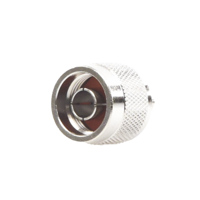 Conector N Macho de Anillo Plegable para Cables Coaxiales LP-142, LP-195, RG-58/U, RG-142/U, LMR-195, Níquel/ Oro/ Teflón.​