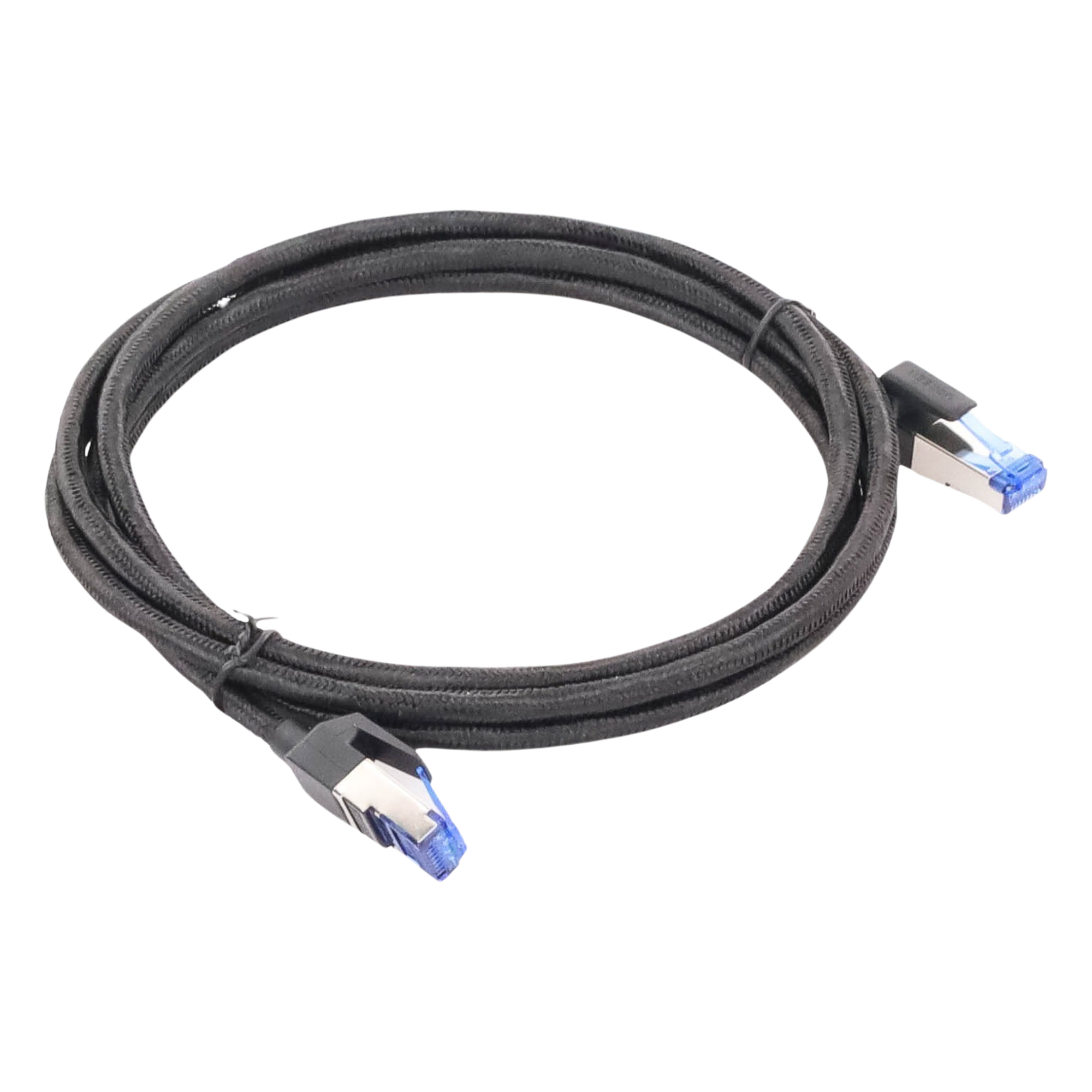 Cable Ethernet Cat8 CLASS F/FTP Redondo con Malla de Nylon 2 Metros (6.56 Pies)