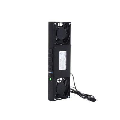Kit de 2 Ventiladores (12 x 12 cm) con 3 Tomas de Corriente 110 Vca/50 Hz con Clavija