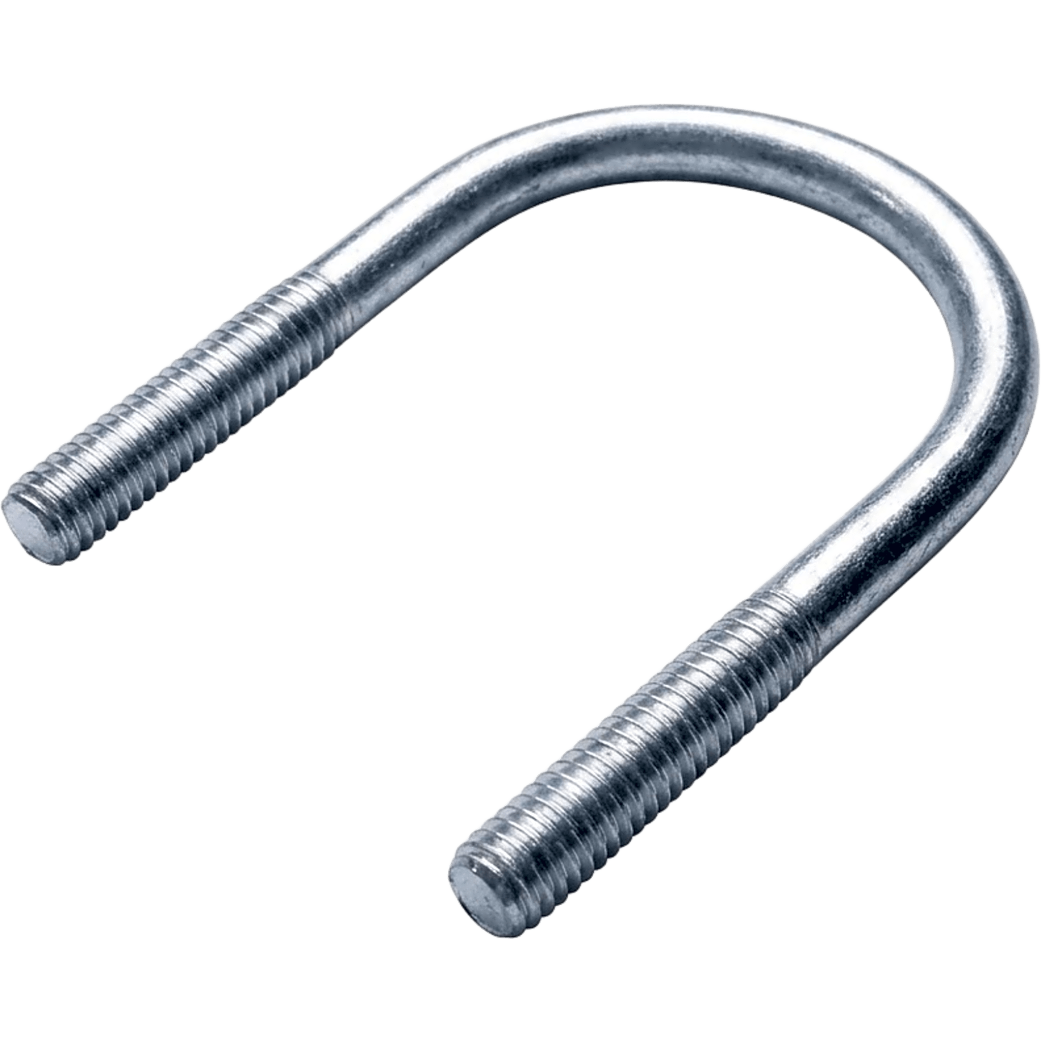 Abrazadera Roscada Tipo U / 63 mm (2 1/2") / Roscada 3/8" / Acero Galvanizado / Carga 120 kN