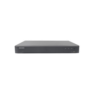 [Audio Bidireccional] DVR 32 Canales TurboHD + 8 Canales IP / 5 Megapixel Lite - 3K Lite / Acusense / Reconocimiento Facial / Audio por Coaxitron / 2 Bahías de Disco Duro / H.265+ / Salida de Video en Full HD