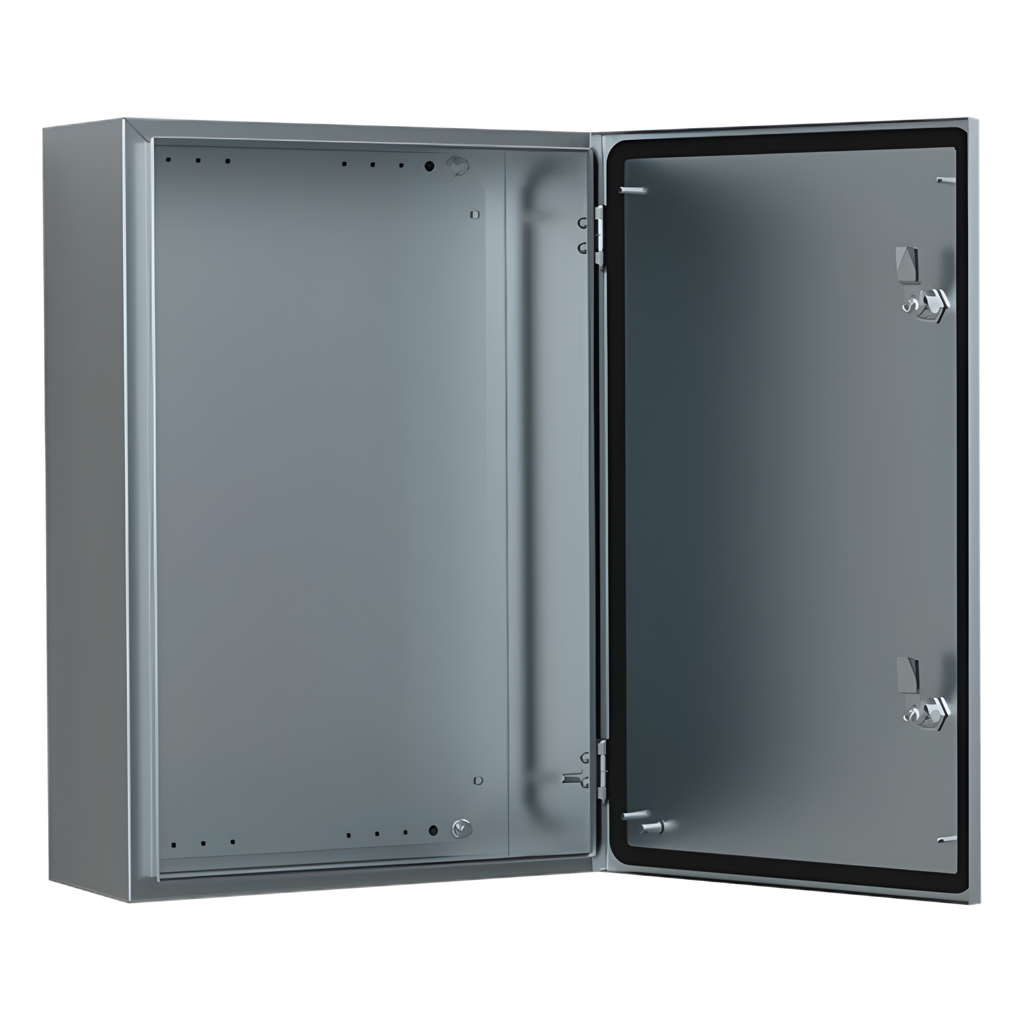 Gabinete de Acero Inoxidable 304L ASR IP66 800x800x300 mm / 2 Cerraduras / Montaje Placa 2 mm