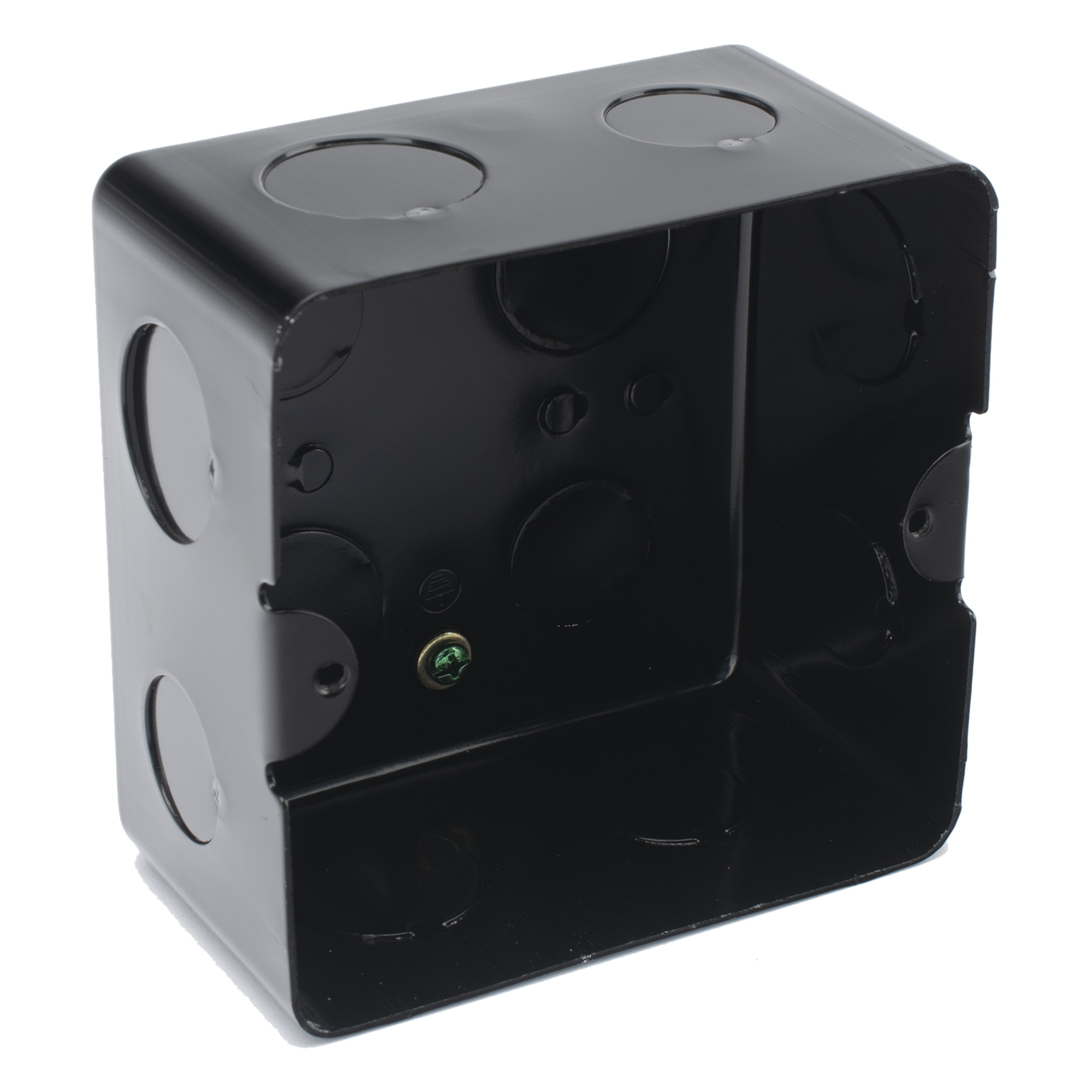 Caja de Registro de Acero Galvanizado, 10x10 cm (3.94x3.94 Pulgadas), Color Negro (11000-00000) — THORSMAN · SKU TMK10X10