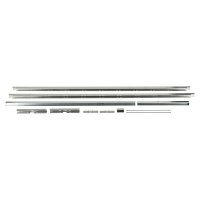 Extensión para Montaje de Piso / 2 Paneles Solares / 1300 x 2400 mm (4.3 x 7.9 ft) / Acero Galvanizado / Exterior — LINKEDPRO BY EPCOM · SKU EFSM1324GE