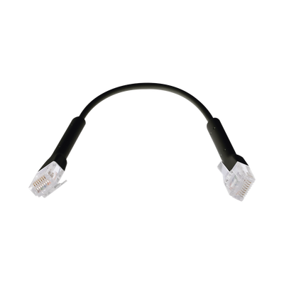 UniFi Ethernet Patch Cable Cat6 de 22 cm (8.66 pulgadas), Color Negro