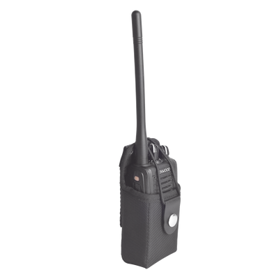 Funda Reforzada de Nylon para Cinturón con Correa y Boche Frontal, Estándar en la Mayoría de los Radios IC, TK, NX, etc.